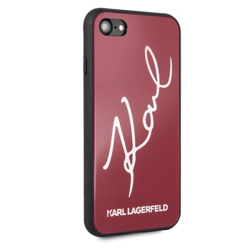 Kup Karl Lagerfeld KLHCI8DLKSRE Apple iPhone SE 2022/SE 2020/8/7 piros/piros kemény tok Signature Glitter - KLD070RED - {ean13} - Sklep Home Screen