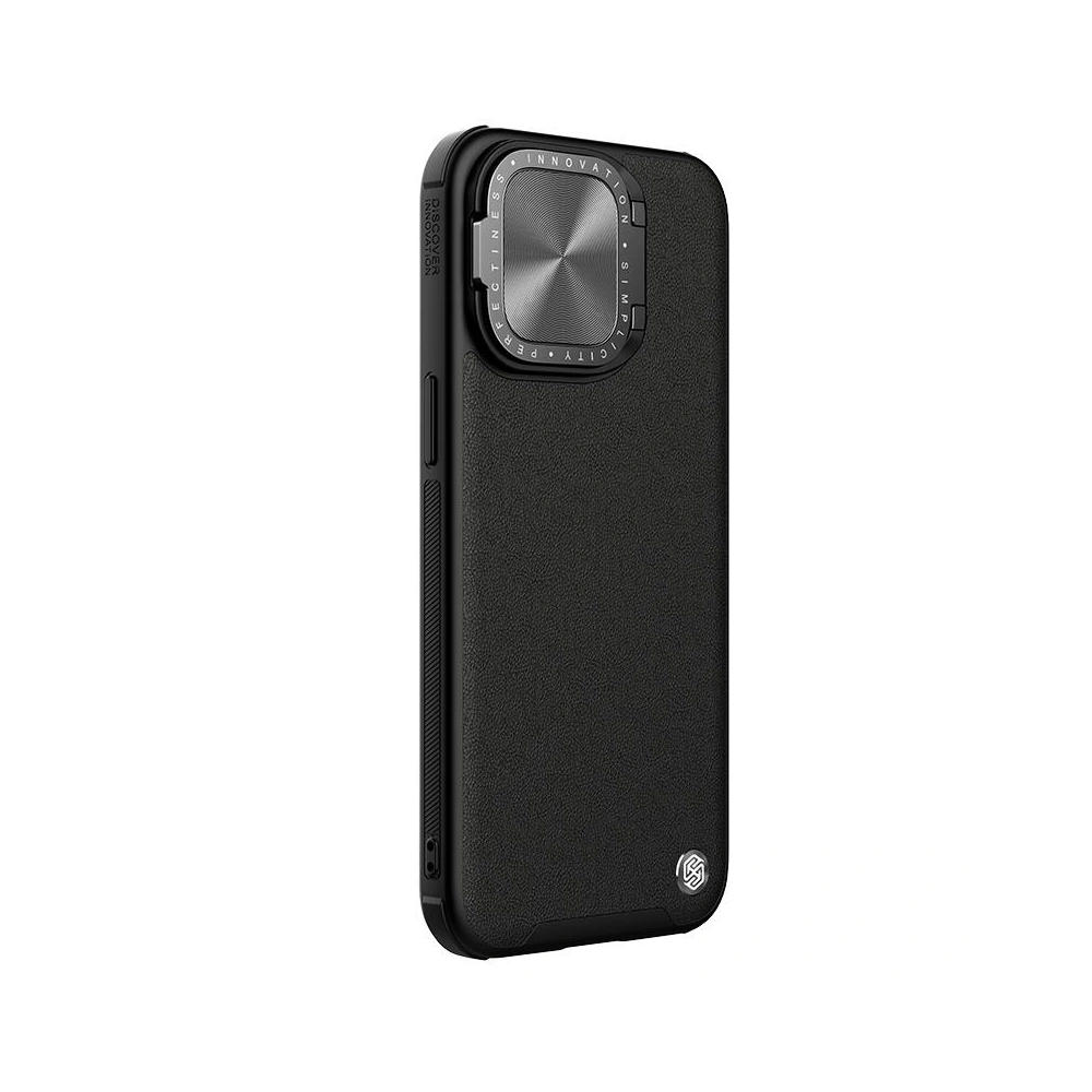 Etui Nillkin CamShield Prop Leather Magnetic Apple iPhone 15 Pro Max czarny/black