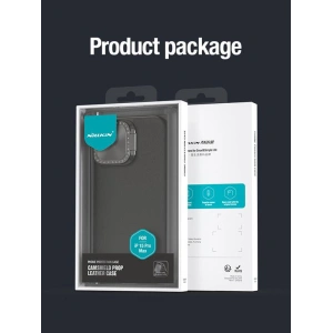 Kup Etui Nillkin CamShield Prop Leather Magnetic Apple iPhone 15 Pro Max czarny/black - NLK1459 - {ean13} - Sklep Home Screen