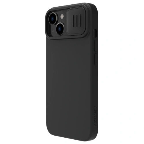 Kup Etui Nillkin CamShield Silky Magnetic Silicon Apple iPhone 15 Plus / 14 Plus czarny/black - NLK1462 - {ean13} - Sklep Home Screen
