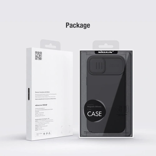Kup Etui Nillkin CamShield Silky Magnetic Silicon Apple iPhone 15 Plus / 14 Plus černý/black - NLK1462 - {ean13} - Sklep Home Screen