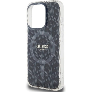 Etui Guess GUHMP15LHGCUSTGK Apple iPhone 15 Pro hardcase IML GCube MagSafe negru/black