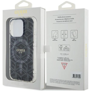 Guess GUHMP15LHGCUSTGK Apple iPhone 15 Pro hardcase IML GCube MagSafe black