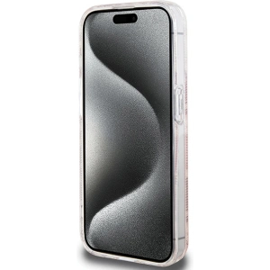 Etui Guess GUHMP15LHGCUSTGP Apple iPhone 15 Pro hardcase IML GCube MagSafe różowy/pink