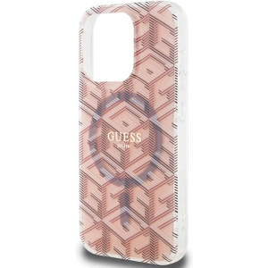 Etui Guess GUHMP15LHGCUSTGP Apple iPhone 15 Pro hardcase IML GCube MagSafe roz/pink