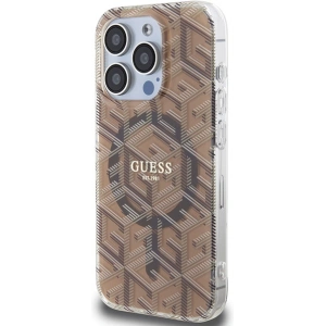 Etui Guess GUHMP15LHGCUSTGW Apple iPhone 15 Pro hardcase IML GCube MagSafe maro/brown