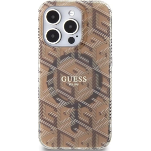 Etui Guess GUHMP15LHGCUSTGW Apple iPhone 15 Pro hardcase IML GCube MagSafe maro/brown
