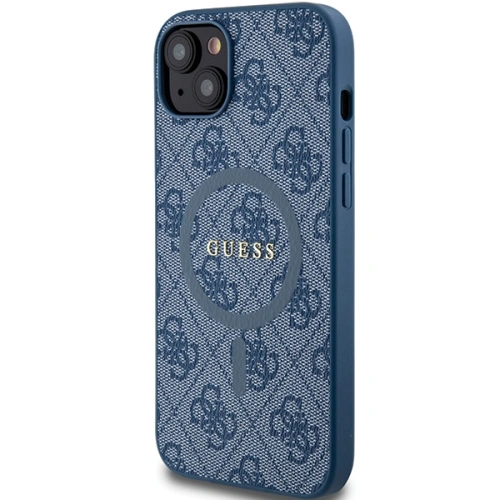 Kup Case Guess GUHMP15MG4GFRB Apple iPhone 15 Plus / 14 Plus Hardcase 4G Collection Leder Metall-Logo MagSafe blau/blue - GUE3237 - {ean13} - Sklep Home Screen