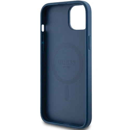Kup Case Guess GUHMP15MG4GFRB Apple iPhone 15 Plus / 14 Plus Hardcase 4G Collection Leder Metall-Logo MagSafe blau/blue - GUE3237 - {ean13} - Sklep Home Screen