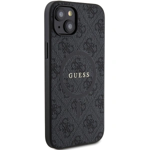 Etui Guess GUHMP15MG4GFRK Apple iPhone 15 Plus / 14 Plus hardcase 4G Collection Leather Metal Logo MagSafe czarny/black