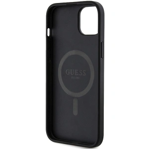 Etui Guess GUHMP15MG4GFRK Apple iPhone 15 Plus / 14 Plus hardcase 4G Collection Leather Metal Logo MagSafe czarny/black