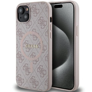 Kup Etui Guess GUHMP15MG4GFRP Apple iPhone 15 Plus / 14 Plus hardcase 4G Collection Leather Metal Logo MagSafe różowy/pink - GUE3239 - {ean13} - Sklep Home Screen