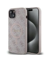 Etui Guess GUHMP15MG4GFRP Apple iPhone 15 Plus / 14 Plus hardcase 4G Collection Leather Metal Logo MagSafe roz/pink