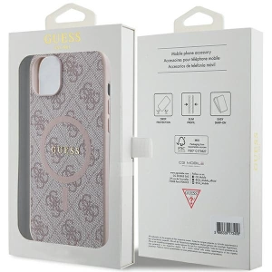 Kup Etui Guess GUHMP15MG4GFRP Apple iPhone 15 Plus / 14 Plus hardcase 4G Collection Leather Metal Logo MagSafe różowy/pink - GUE3239 - {ean13} - Sklep Home Screen