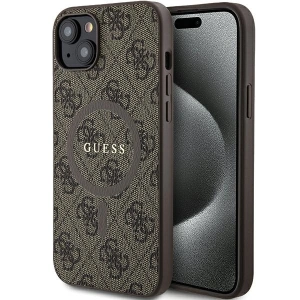 Kup Etui Guess GUHMP15MG4GFRW Apple iPhone 15 Plus / 14 Plus hardcase 4G Collection Leather Metal Logo MagSafe brązowy/brown - GUE3240 - {ean13} - Sklep Home Screen