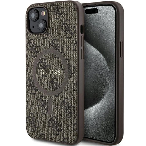 Kup Etui Guess GUHMP15MG4GFRW Apple iPhone 15 Plus / 14 Plus hardcase 4G Collection Leather Metal Logo MagSafe maroniu/brown - GUE3240 - {ean13} - Sklep Home Screen