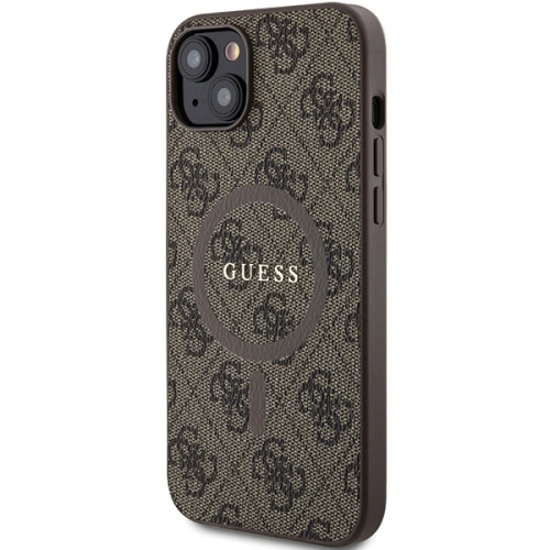 Kup Etui Guess GUHMP15MG4GFRW Apple iPhone 15 Plus / 14 Plus hardcase 4G Collection Leather Metal Logo MagSafe brązowy/brown - GUE3240 - {ean13} - Sklep Home Screen