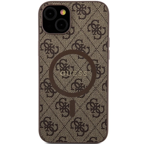 Kup Etui Guess GUHMP15MG4GFRW Apple iPhone 15 Plus / 14 Plus hardcase 4G Collection Leather Metal Logo MagSafe brązowy/brown - GUE3240 - {ean13} - Sklep Home Screen