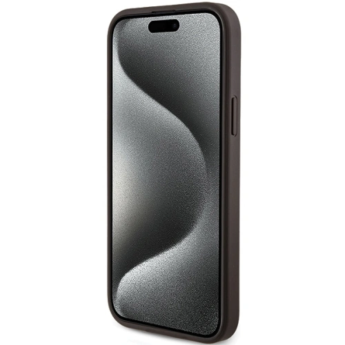 Kup Case Guess GUHMP15MG4GFRW Apple iPhone 15 Plus / 14 Plus Hartschale 4G Collection Leder Metall-Logo MagSafe braun/brown - GUE3240 - {ean13} - Sklep Home Screen