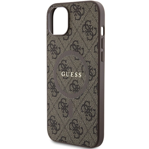 Kup Etui Guess GUHMP15MG4GFRW Apple iPhone 15 Plus / 14 Plus hardcase 4G Collection Leather Metal Logo MagSafe brązowy/brown - GUE3240 - {ean13} - Sklep Home Screen