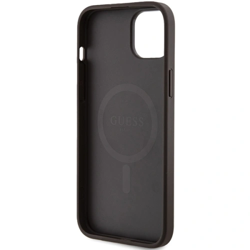 Kup Case Guess GUHMP15MG4GFRW Apple iPhone 15 Plus / 14 Plus Hartschale 4G Collection Leder Metall-Logo MagSafe braun/brown - GUE3240 - {ean13} - Sklep Home Screen