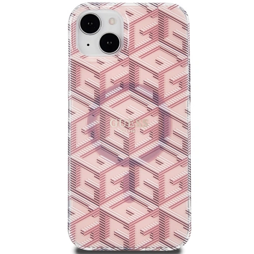Buy Guess GUHMP15MHGCUSTGP Apple iPhone 15 Plus / 14 Plus hardcase IML GCube MagSafe pink - GUE3242 - {ean13} - Home Screen Store Europe