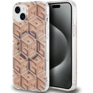 Kup Etui Guess GUHMP15MHGCUSTGW Apple iPhone 15 Plus / 14 Plus hardcase IML GCube MagSafe brązowy/brown - GUE3243 - {ean13} - Sklep Home Screen