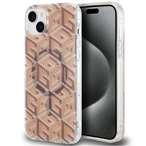 Kup Etui Guess GUHMP15MHGCUSTGW Apple iPhone 15 Plus / 14 Plus hardcase IML GCube MagSafe brązowy/brown - GUE3243 - {ean13} - Sklep Home Screen