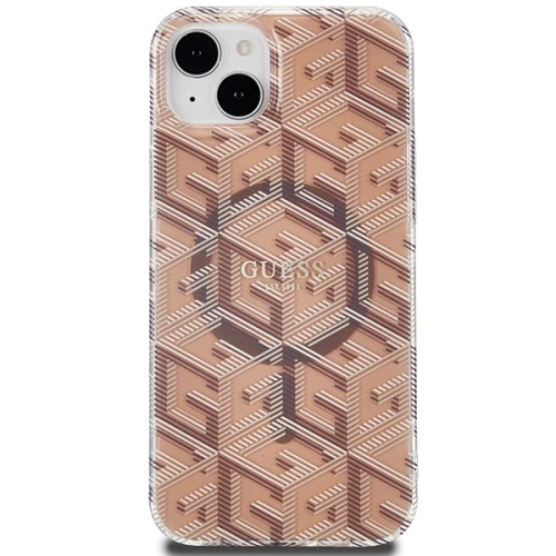 Kup Etui Guess GUHMP15MHGCUSTGW Apple iPhone 15 Plus / 14 Plus hardcase IML GCube MagSafe brązowy/brown - GUE3243 - {ean13} - Sklep Home Screen