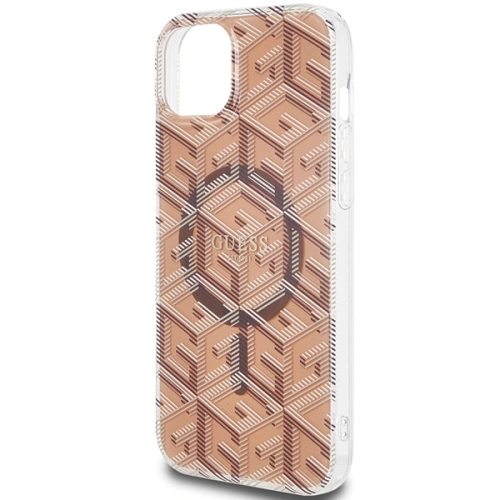 Buy Guess GUHMP15MHGCUSTGW Apple iPhone 15 Plus / 14 Plus hardcase IML GCube MagSafe brown - GUE3243 - {ean13} - Home Screen Store Europe