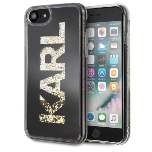 Kup Karl Lagerfeld KLHCI8KAGBK Apple iPhone SE 2022/SE 2020/8/7 fekete/black Karl logó Glitter - KLD074BLK - {ean13} - Sklep Home Screen