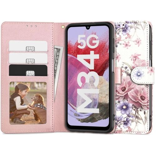 Kup Case Tech-Protect Wallet Samsung Galaxy M34 5G Blossom Flower - THP2614 - {ean13} - Sklep Home Screen