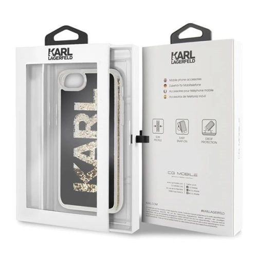 Kup Karl Lagerfeld KLHCI8KAGBK Apple iPhone SE 2022/SE 2020/8/7 černý/black Karl logo Glitter - KLD074BLK - {ean13} - Sklep Home Screen