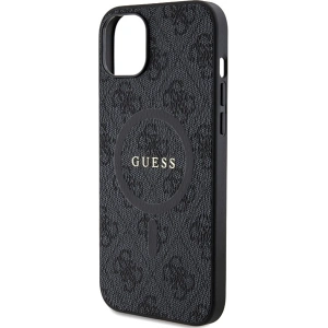 Etui Guess GUHMP15SG4GFRK Apple iPhone 15 / 14 hardcase 4G Collection Leather Metal Logo MagSafe czarny/black