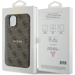 Kup Etui Guess GUHMP15SG4GFRW Apple iPhone 15 / 14 hardcase 4G Collection Leather Metal Logo MagSafe brązowy/brown - GUE3247 - {ean13} - Sklep Home Screen