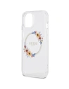 Kup Case Guess GUHMP15SHFWFCT Apple iPhone 15 / 14 Hardcase IML Blumen Kranz MagSafe transparent - GUE3248 - {ean13} - Sklep Home Screen