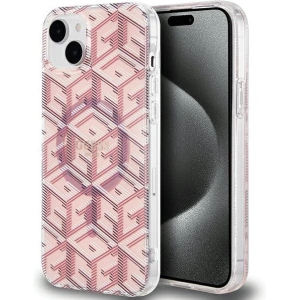 Kup Etui Guess GUHMP15SHGCUSTGP Apple iPhone 15 / 14 hardcase IML GCube MagSafe różowy/pink - GUE3250 - {ean13} - Sklep Home Screen