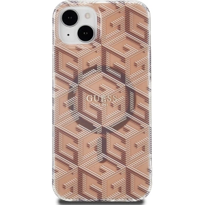 Kup Etui Guess GUHMP15SHGCUSTGW Apple iPhone 15 / 14 hardcase IML GCube MagSafe brązowy/brown - GUE3251 - {ean13} - Sklep Home Screen