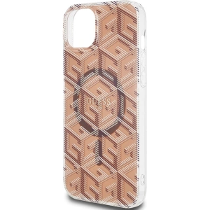 Kup Etui Guess GUHMP15SHGCUSTGW Apple iPhone 15 / 14 hardcase IML GCube MagSafe brązowy/brown - GUE3251 - {ean13} - Sklep Home Screen