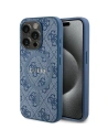 Etui Guess GUHMP15XG4GFRB Apple iPhone 15 Pro Max hardcase 4G Collection Leather Metal Logo MagSafe modrý/blue