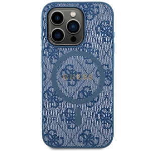 Buy Guess GUHMP15XG4GFRB Apple iPhone 15 Pro Max hardcase 4G Collection Leather Metal Logo MagSafe blue - GUE3252 - {ean13} - Home Screen Store Europe