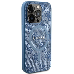 Buy Guess GUHMP15XG4GFRB Apple iPhone 15 Pro Max hardcase 4G Collection Leather Metal Logo MagSafe blue - GUE3252 - {ean13} - Home Screen Store Europe