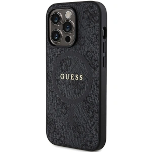 Kup Etui Guess GUHMP15XG4GFRK Apple iPhone 15 Pro Max hardcase 4G Collection Leather Metal Logo MagSafe czarny/black - GUE3253 - {ean13} - Sklep Home Screen