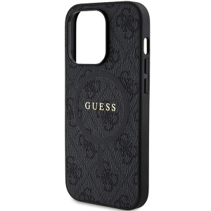 Buy Guess GUHMP15XG4GFRK Apple iPhone 15 Pro Max hardcase 4G Collection Leather Metal Logo MagSafe black - GUE3253 - {ean13} - Home Screen Store Europe