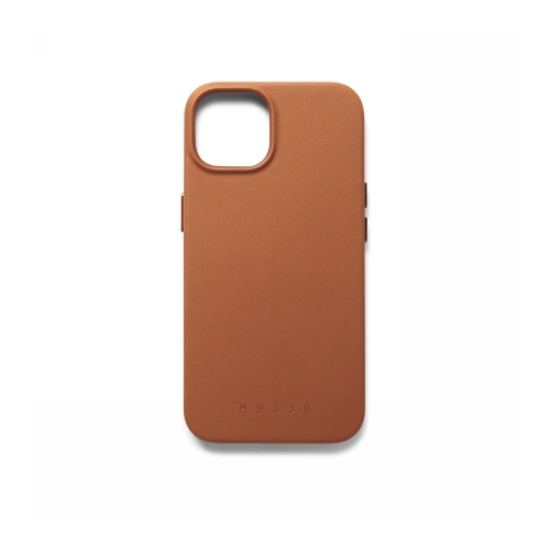 Buy Mujjo Full Leather Case Apple iPhone 13 / 14 / 15 MagSafe (tan) - MUJ85 - {ean13} - Home Screen Store Europe