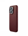Etui Mujjo Full Leather Case Apple iPhone 15 Pro MagSafe (burgundy)