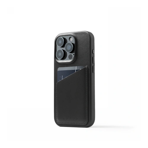 Kup Case Mujjo Vollleder Wallet Case Apple iPhone 15 Pro MagSafe (schwarz) - MUJ99 - {ean13} - Sklep Home Screen