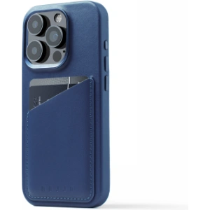Buy Mujjo Full Leather Wallet Case Apple iPhone 15 Pro MagSafe (monaco blue) - MUJ100 - {ean13} - Home Screen Store Europe