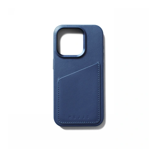 Kup Etui Mujjo Full Leather Wallet Case Apple iPhone 15 Pro MagSafe (monaco blue) - MUJ100 - {ean13} - Sklep Home Screen
