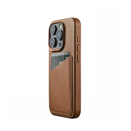 Kup Etui Mujjo Full Leather Wallet Case Apple iPhone 15 Pro MagSafe (tan) - MUJ101 - {ean13} - Sklep Home Screen